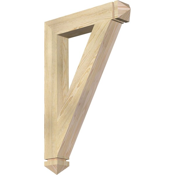 Ekena Millwork Traditional Arts & Crafts Rough Sawn Bracket, Douglas Fir, 4"W x 24"D x 36"H BKT04X24X36TRA03RDF - main